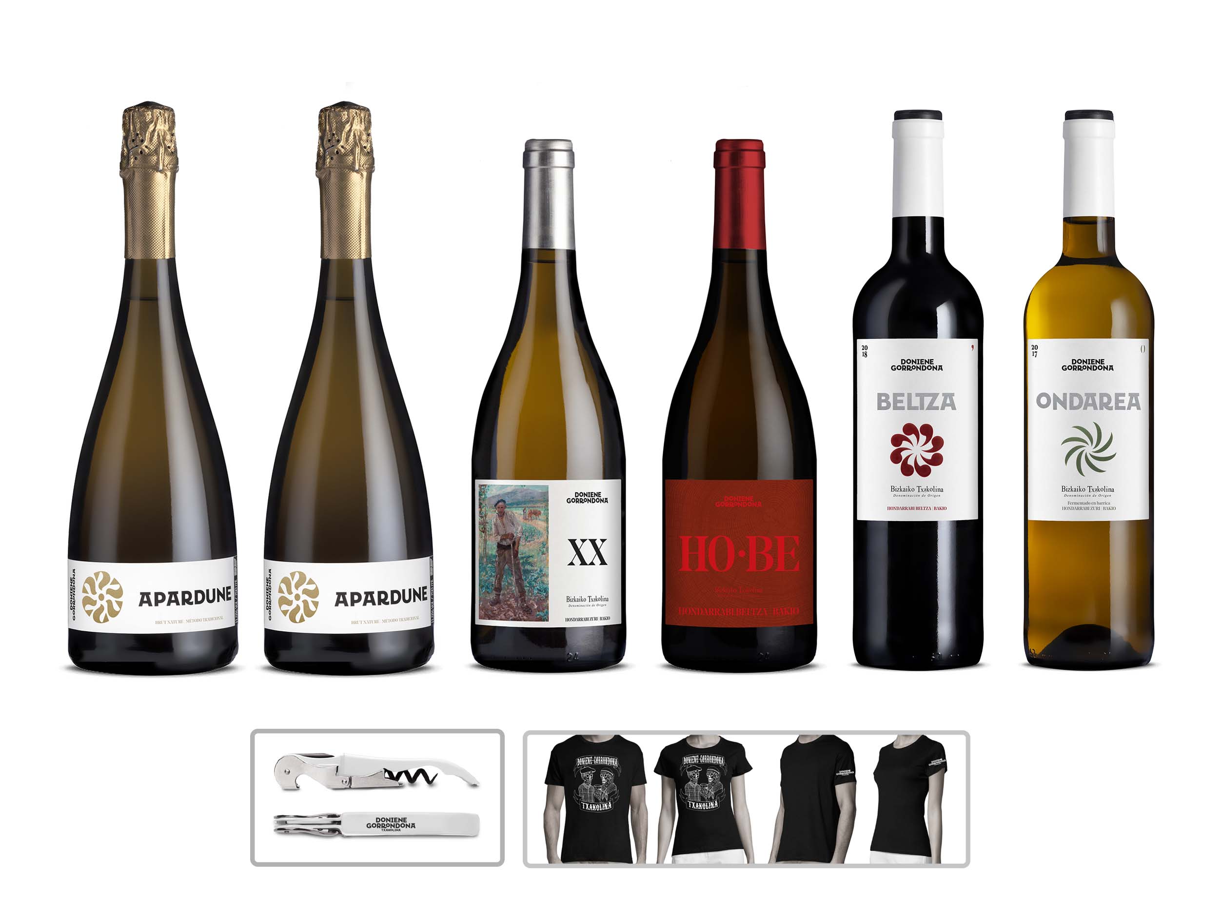 3-PACK_3a AP/XX/HO/BE/ON + wine opener + t-shirt - Image 1